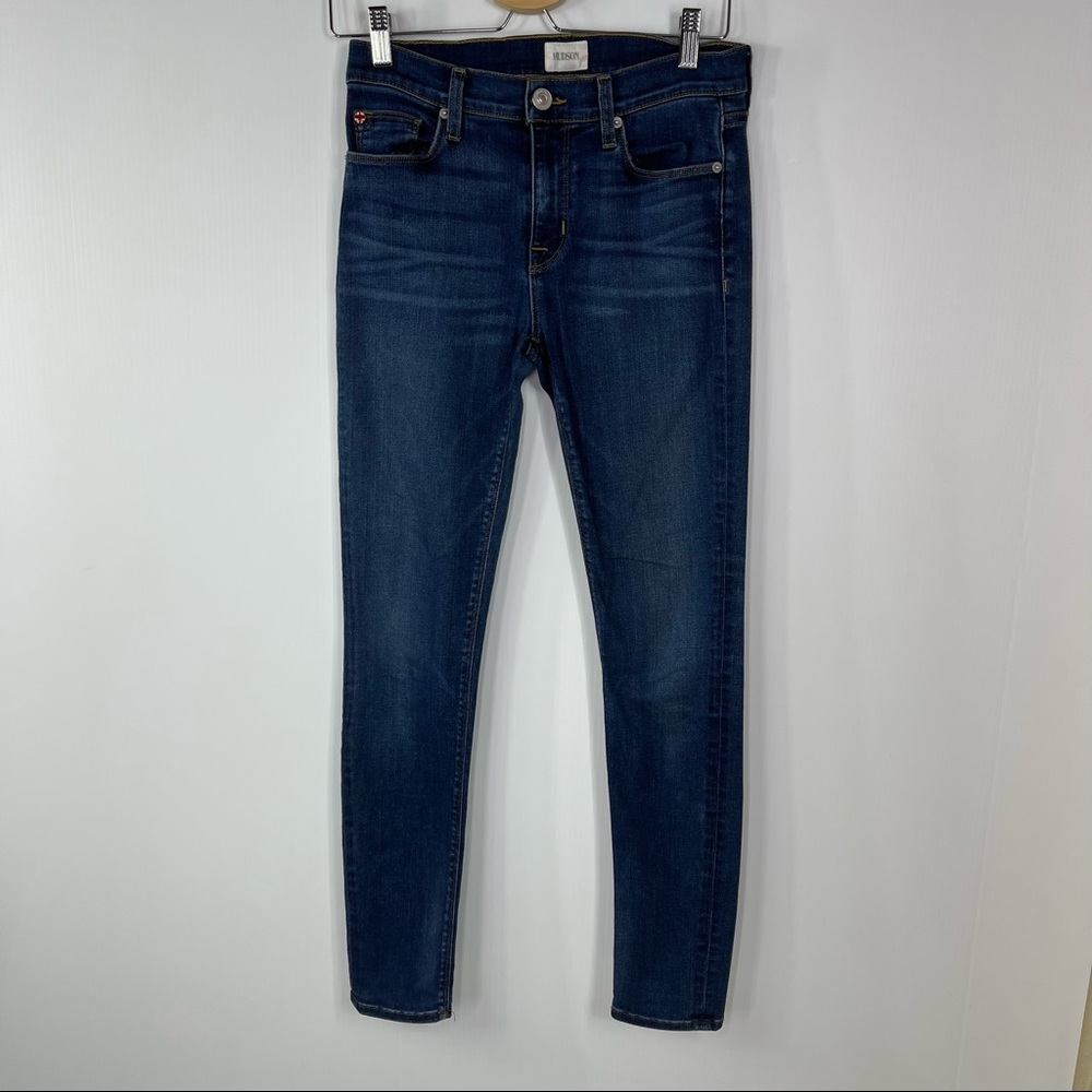 Hudson Sz 26 Natalie Mid Rise Ankle Super Skinny Jeans - Picture 2 of 13